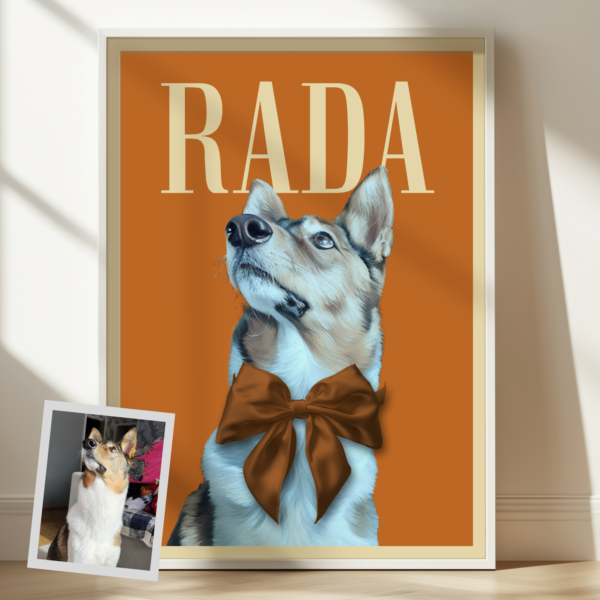 Modern Classic Style Pet Poster Framed Wall Art - Image 4