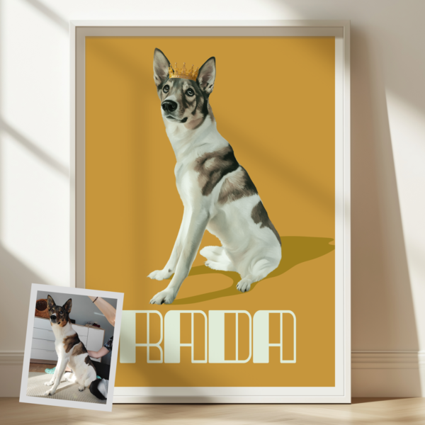 Modern Classic Style Pet Poster Framed Wall Art - Image 2